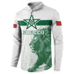 Custom Morocco Football 2026 Button Sweatshirt Atlas Lions Breathtaking Victory White Version