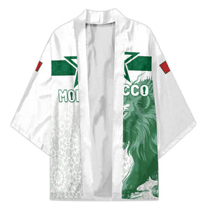 Custom Morocco Football 2026 Kimono Atlas Lions Breathtaking Victory White Version