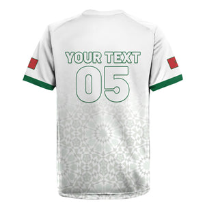 Custom Morocco Football 2026 Rugby Jersey Atlas Lions Breathtaking Victory White Version
