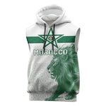 Custom Morocco Football 2026 Sleeveless Hoodie Atlas Lions Breathtaking Victory White Version