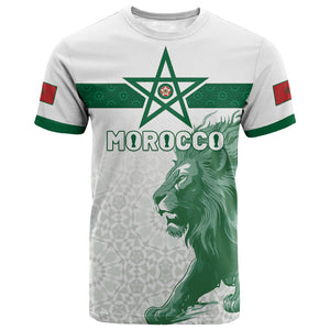 Custom Morocco Football 2026 T shirt Atlas Lions Breathtaking Victory White Version