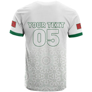 Custom Morocco Football 2026 T shirt Atlas Lions Breathtaking Victory White Version