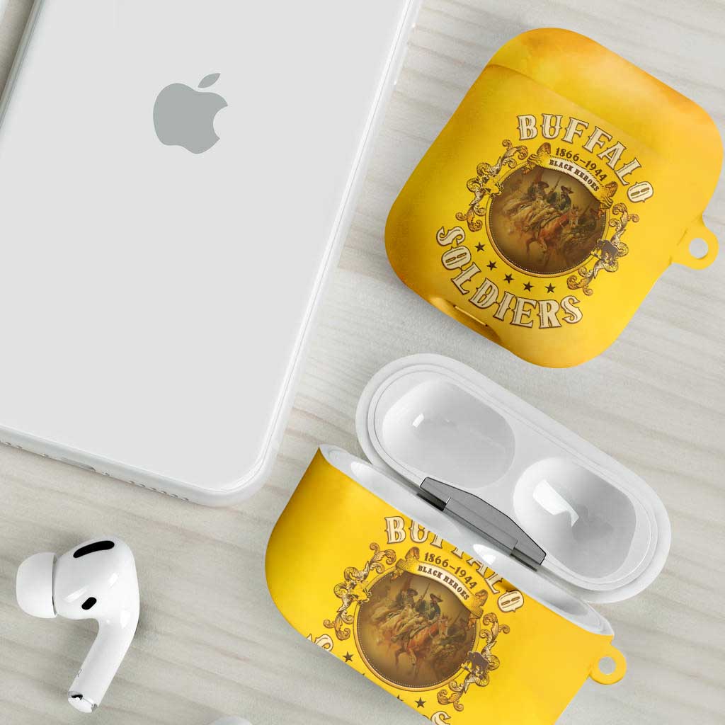 Honor Buffalo Soldiers AirPods Case African American Cavalry Yellow Version