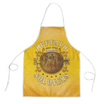 Honor Buffalo Soldiers Apron African American Cavalry Yellow Version