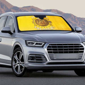 Honor Buffalo Soldiers Auto Sun Shade African American Cavalry Yellow Version