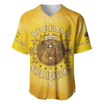 Honor Buffalo Soldiers Baseball Jersey African American Cavalry Yellow Version - African Pride