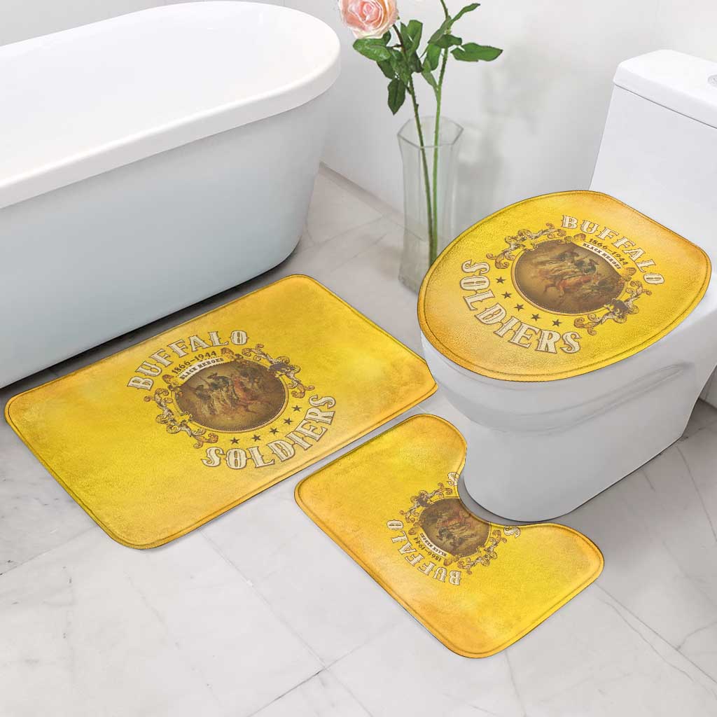 Honor Buffalo Soldiers Bathroom Set African American Cavalry Yellow Version