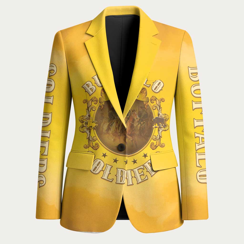Honor Buffalo Soldiers Blazer African American Cavalry Yellow Version