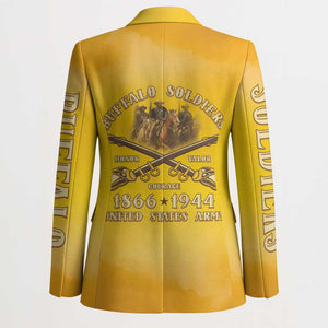 Honor Buffalo Soldiers Blazer African American Cavalry Yellow Version