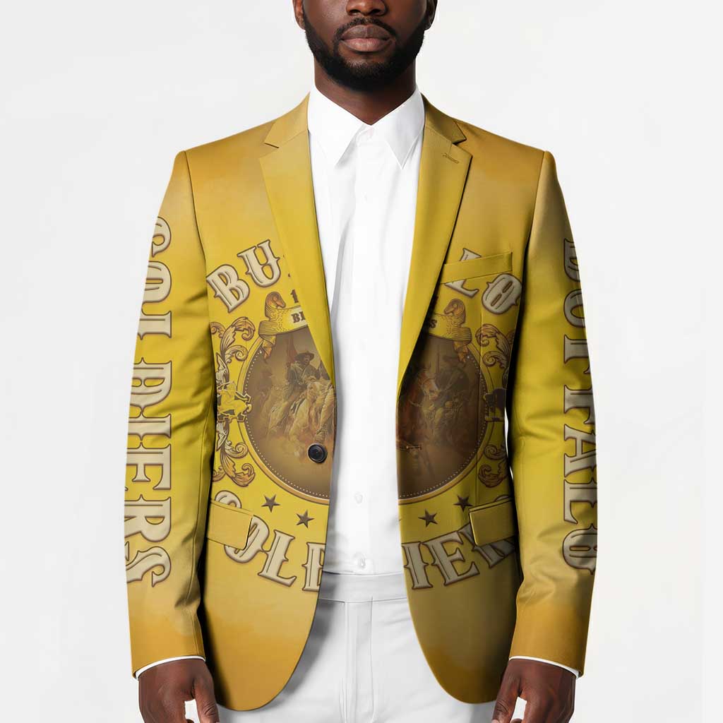 Honor Buffalo Soldiers Blazer African American Cavalry Yellow Version