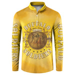 Honor Buffalo Soldiers Button Sweatshirt African American Cavalry Yellow Version