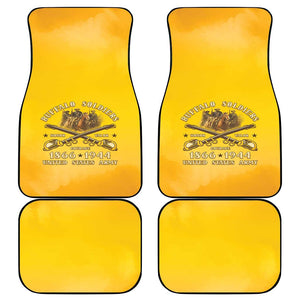 Honor Buffalo Soldiers Car Mats African American Cavalry Yellow Version - African Pride