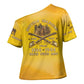 Honor Buffalo Soldiers Cross Shoulder Shirt African American Cavalry Yellow Version