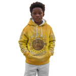Honor Buffalo Soldiers Kid Hoodie African American Cavalry Yellow Version - African Pride