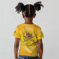Honor Buffalo Soldiers Kid T shirt African American Cavalry Yellow Version - African Pride