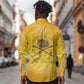 Honor Buffalo Soldiers Long Sleeve Button Shirt African American Cavalry Yellow Version - African Pride