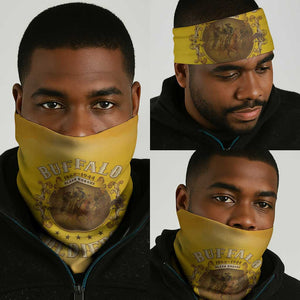 Honor Buffalo Soldiers Neck Gaiter African American Cavalry Yellow Version LT05