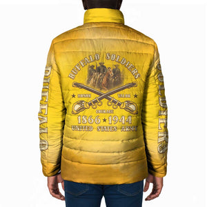 Honor Buffalo Soldiers Padded Jacket African American Cavalry Yellow Version