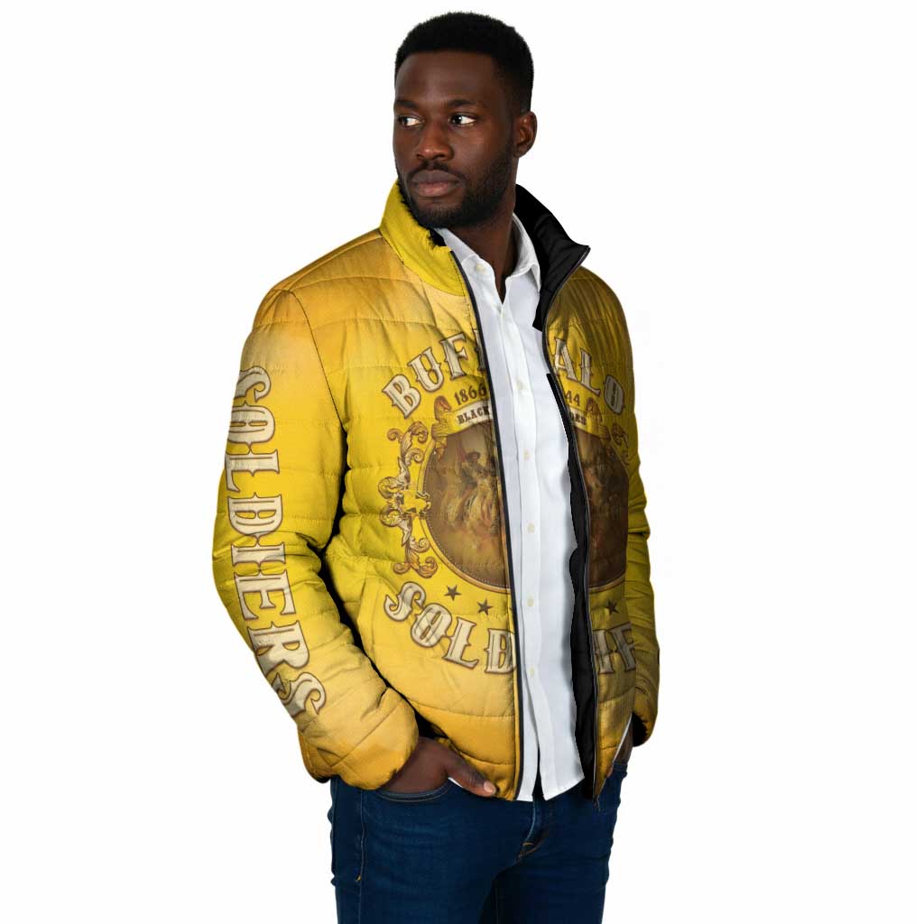 Honor Buffalo Soldiers Padded Jacket African American Cavalry Yellow Version