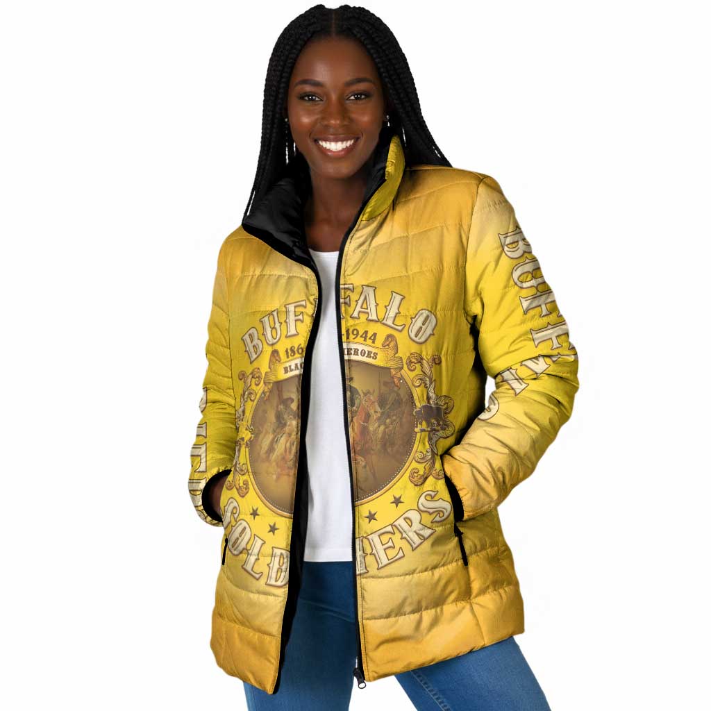 Honor Buffalo Soldiers Padded Jacket African American Cavalry Yellow Version