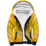 Honor Buffalo Soldiers Sherpa Hoodie African American Cavalry Yellow Version - African Pride