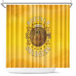 Honor Buffalo Soldiers Shower Curtain African American Cavalry Yellow Version - African Pride