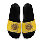 Honor Buffalo Soldiers Slide Sandals African American Cavalry Yellow Version
