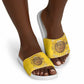 Honor Buffalo Soldiers Slide Sandals African American Cavalry Yellow Version