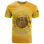 Honor Buffalo Soldiers T shirt African American Cavalry Yellow Version - African Pride