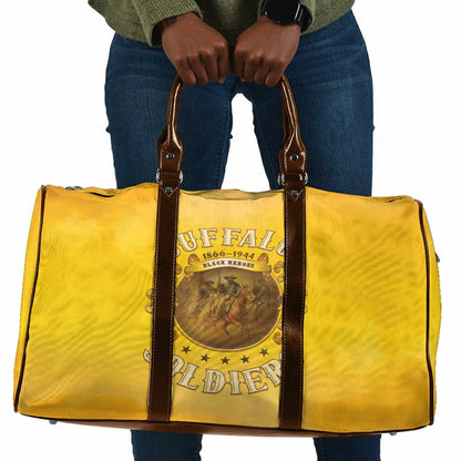 Honor Buffalo Soldiers Travel Bag African American Cavalry Yellow Version