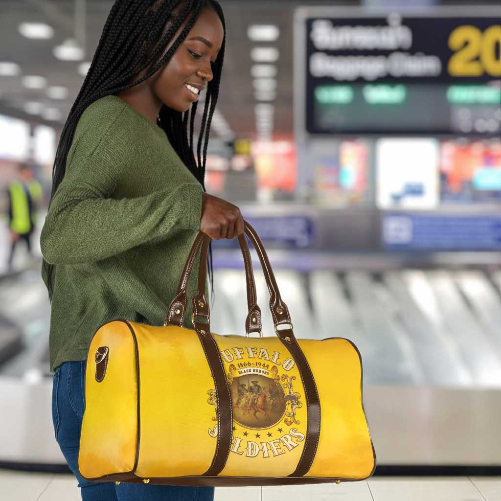Honor Buffalo Soldiers Travel Bag African American Cavalry Yellow Version