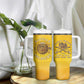 Honor Buffalo Soldiers Tumbler With Handle African American Cavalry Yellow Version - African Pride