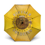 Honor Buffalo Soldiers Umbrella African American Cavalry Yellow Version