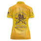 Honor Buffalo Soldiers Women Polo Shirt African American Cavalry Yellow Version - African Pride