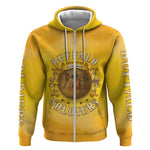 Honor Buffalo Soldiers Zip Hoodie African American Cavalry Yellow Version - African Pride