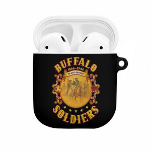 Honor Buffalo Soldiers AirPods Case African American Cavalry Black Version