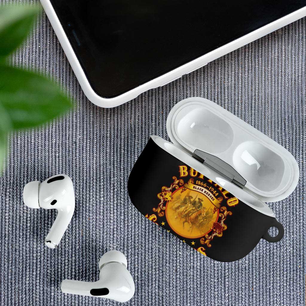 Honor Buffalo Soldiers AirPods Case African American Cavalry Black Version