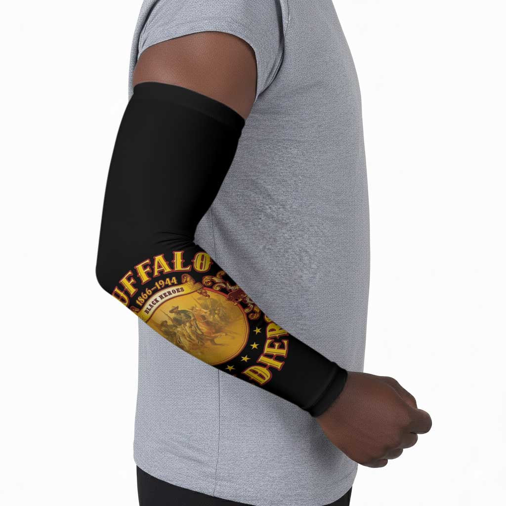 Honor Buffalo Soldiers Arm Sleeves African American Cavalry Black Version