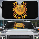 Honor Buffalo Soldiers Auto Sun Shade African American Cavalry Black Version