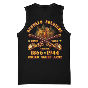 Honor Buffalo Soldiers Basketball Jersey African American Cavalry Black Version LT05