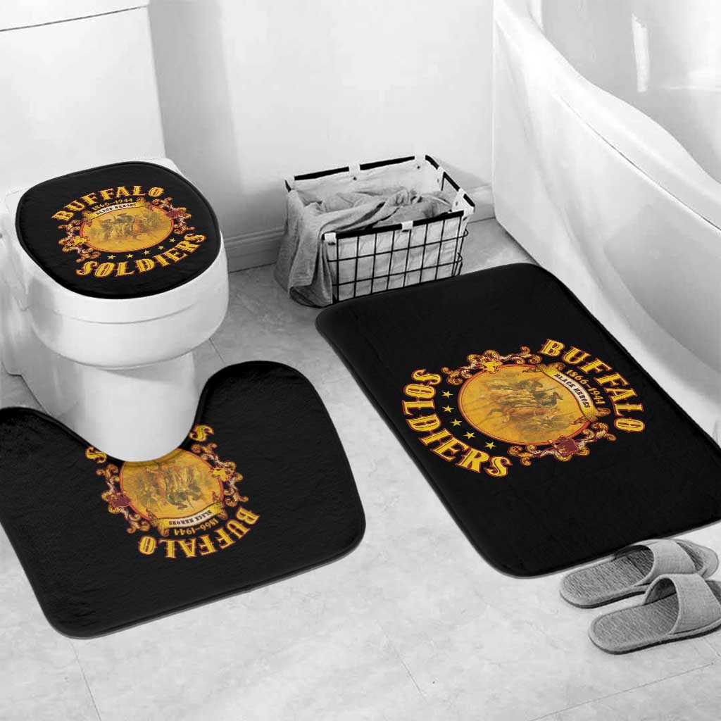 Honor Buffalo Soldiers Bathroom Set African American Cavalry Black Version
