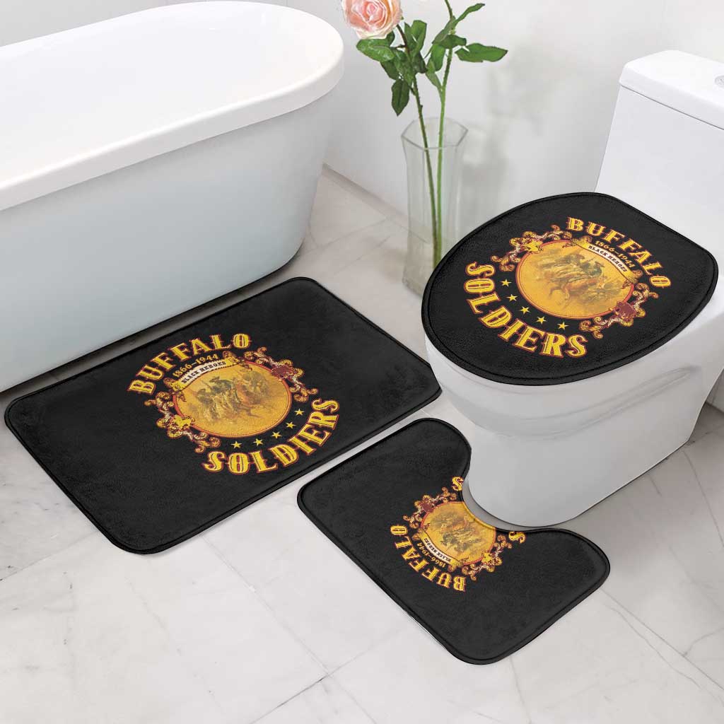 Honor Buffalo Soldiers Bathroom Set African American Cavalry Black Version