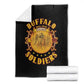 Honor Buffalo Soldiers Blanket African American Cavalry Black Version - African Pride