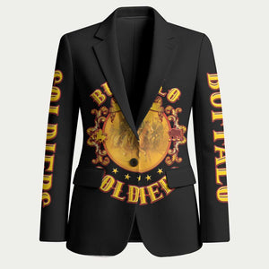 Honor Buffalo Soldiers Blazer African American Cavalry Black Version