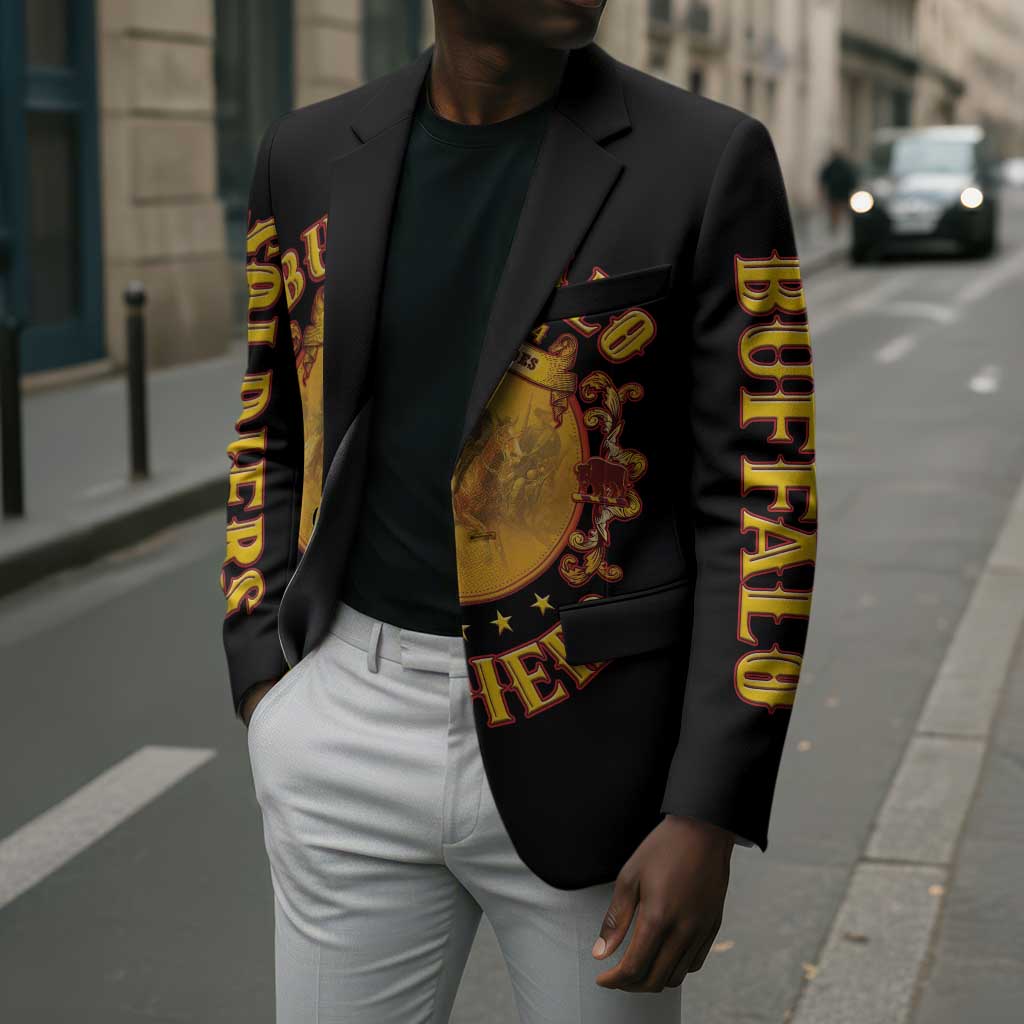 Honor Buffalo Soldiers Blazer African American Cavalry Black Version