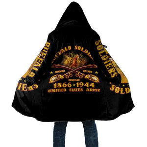 Honor Buffalo Soldiers Cloak African American Cavalry Black Version