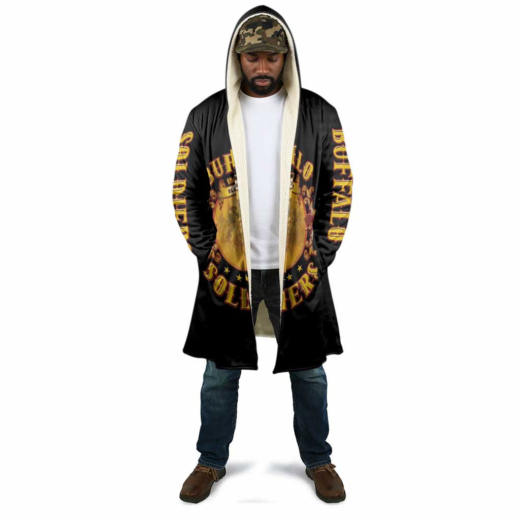 Honor Buffalo Soldiers Cloak African American Cavalry Black Version