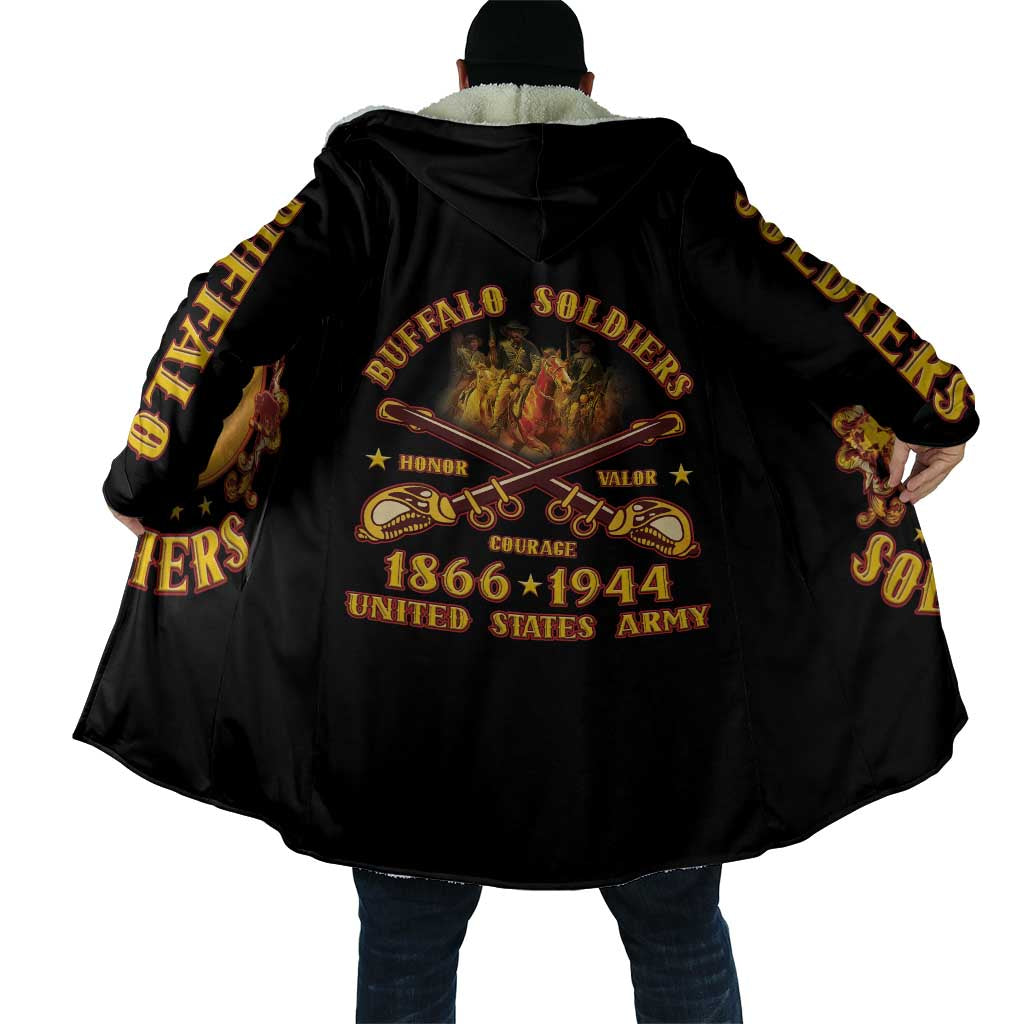 Honor Buffalo Soldiers Cloak African American Cavalry Black Version