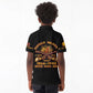 Honor Buffalo Soldiers Kid Polo Shirt African American Cavalry Black Version - African Pride