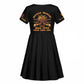 Honor Buffalo Soldiers Kid Short Sleeve Dress African American Cavalry Black Version - African Pride